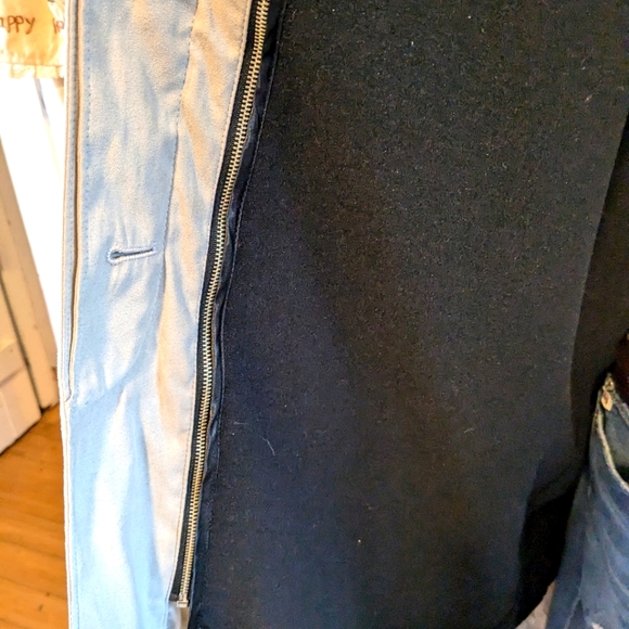 🎄5/$5 FRIDAY Vintage faux suede trench (with zip out lining) sz L - Picture 8 of 13